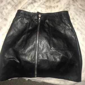 Leather skirt